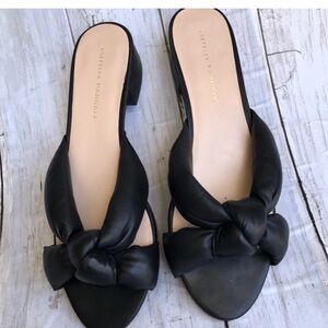 Loeffler Randall Black Knotted Sandals